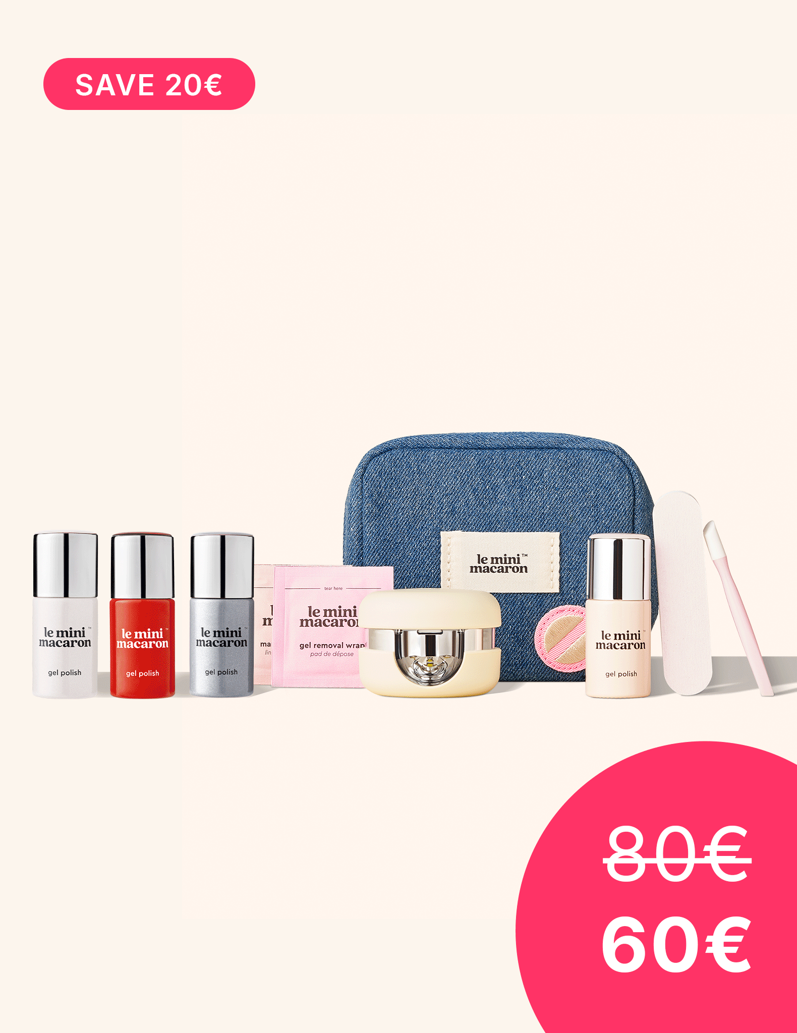 3 ESMALTES + TRAVEL KIT