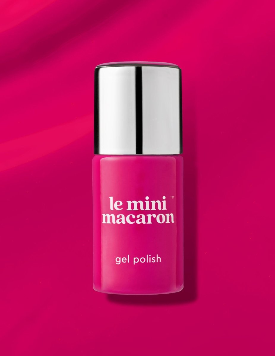 Cranberry Jam bright berry pink gel polish bottle