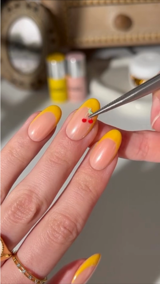Chrome Cherry Mani