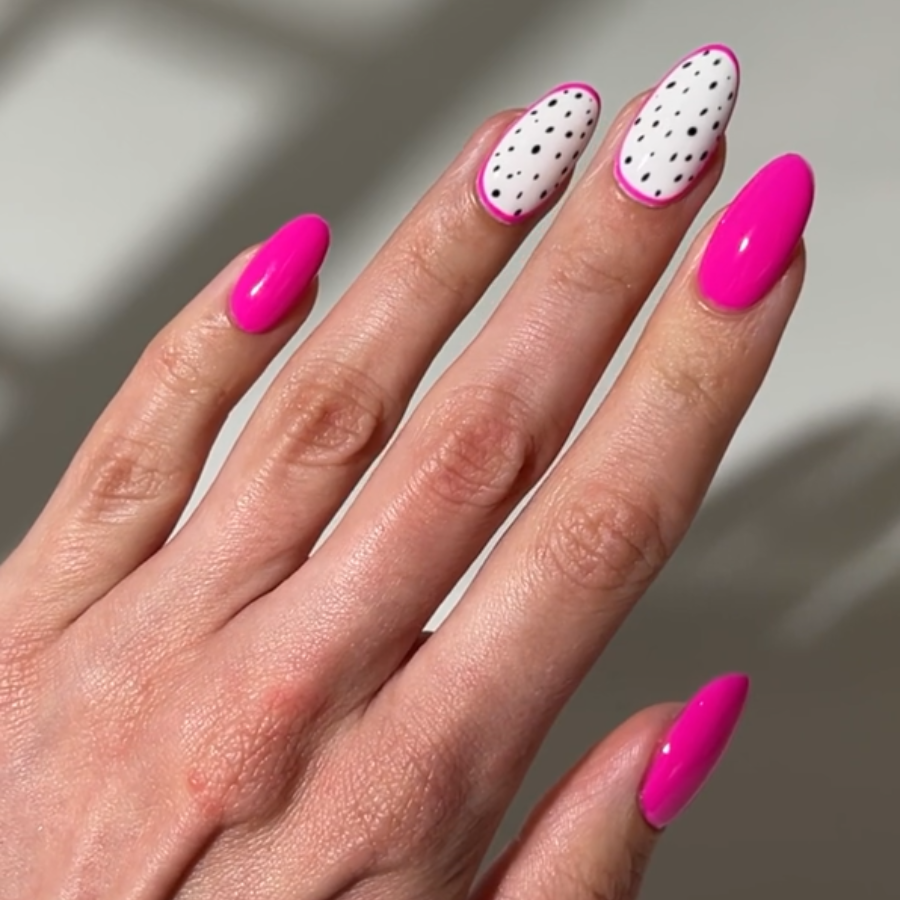 Dragon Fruit Nail Art