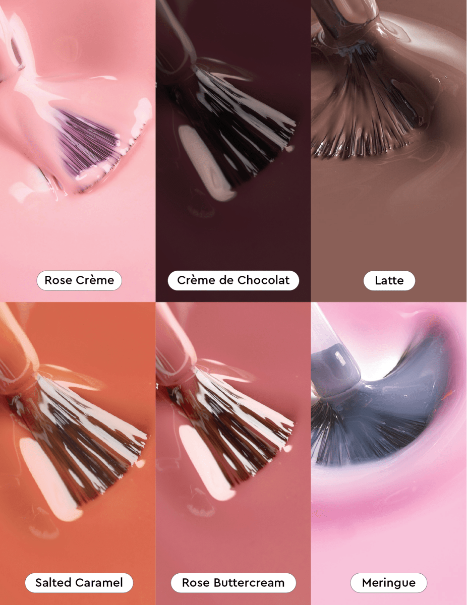 Medium - Dark Nudes and Neutrals - Gel Polish Bundle - Gel Polish Sets