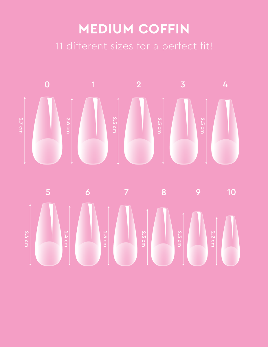 Soft Gel Tips - Medium Coffin - Accessories
