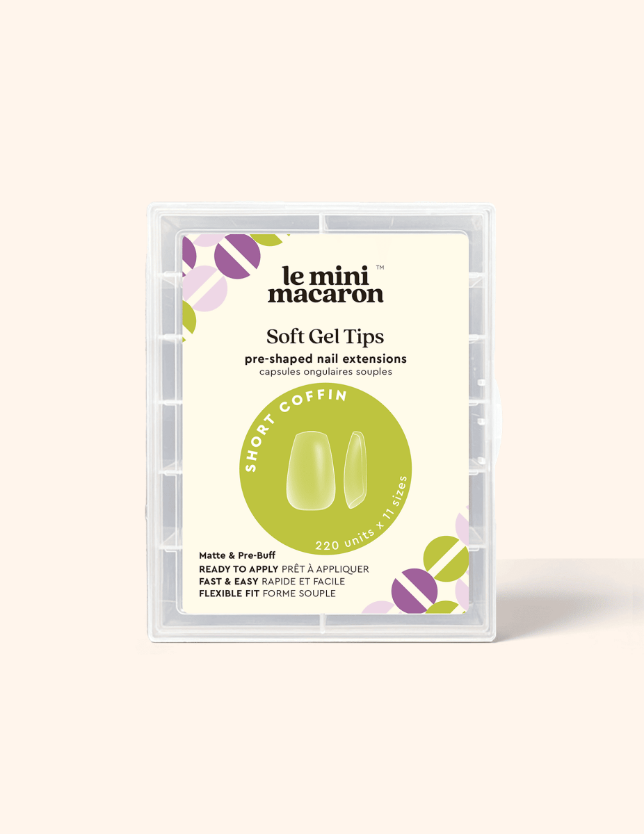 Soft Gel Tips - Short Coffin - Accessories